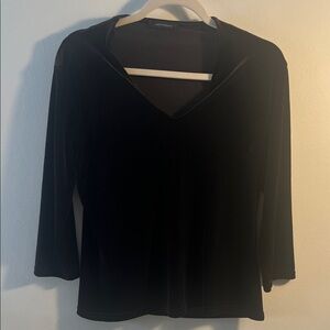 Jones New York Women's Black Long Sleeve Top
